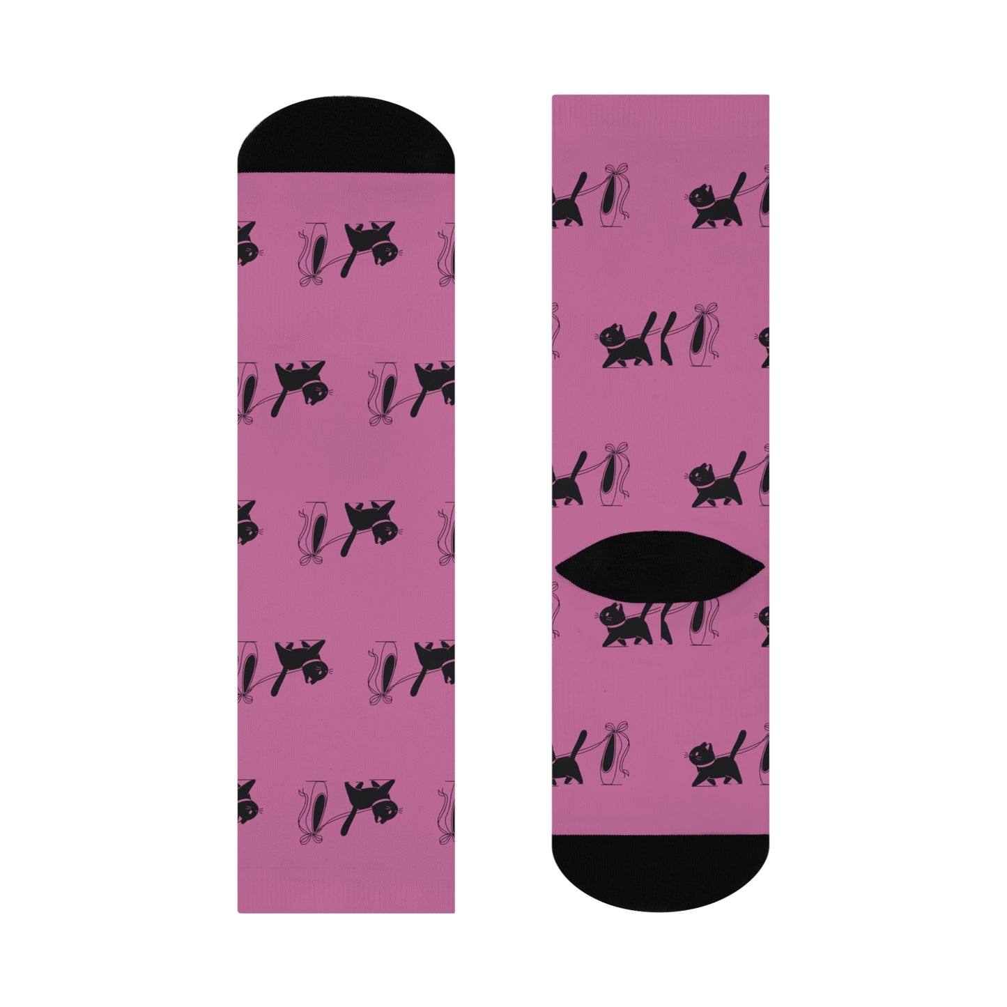 Ballerina & Cat Lover Socks (light pink)