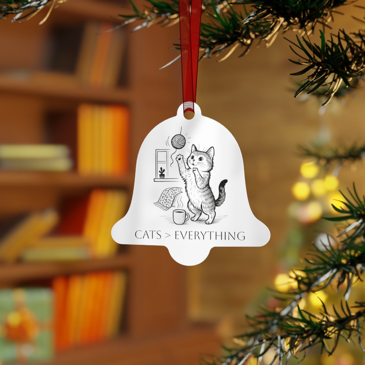 Cats > Everything Metal Ornament