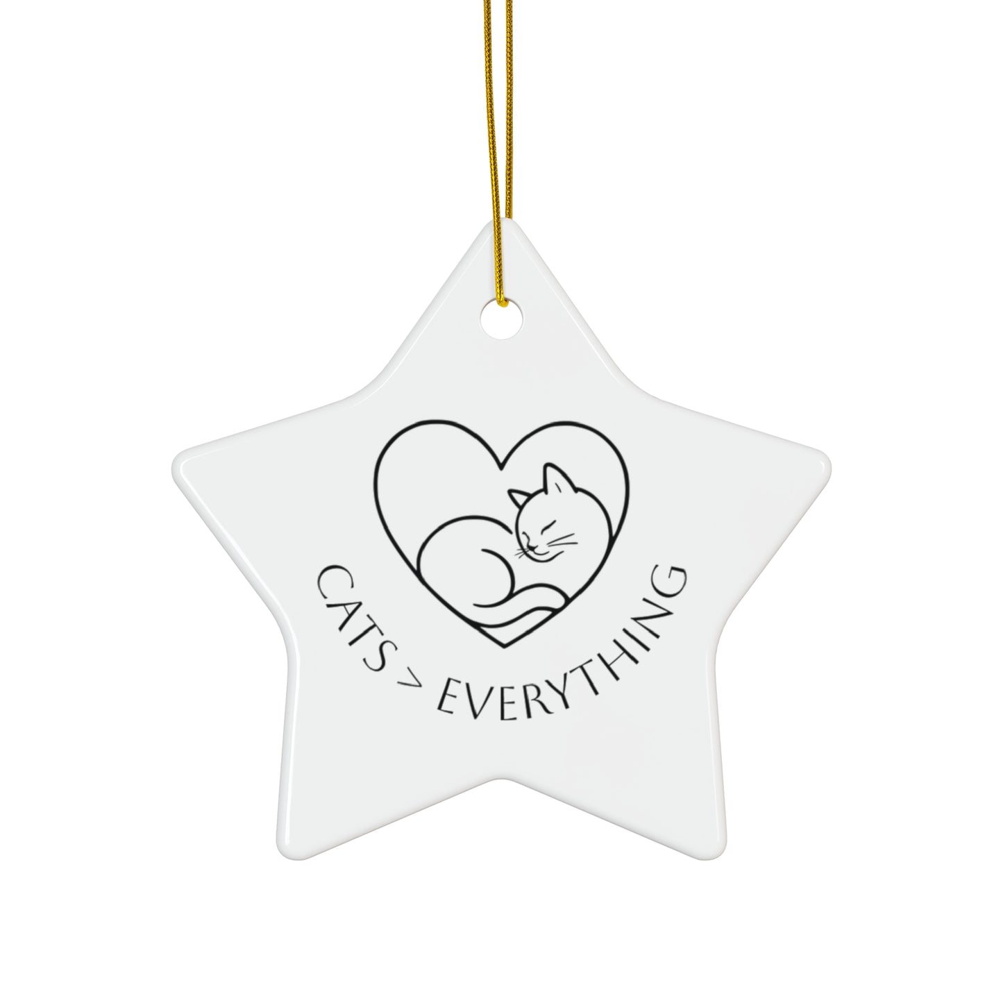 Cats > Everything Ceramic Ornament