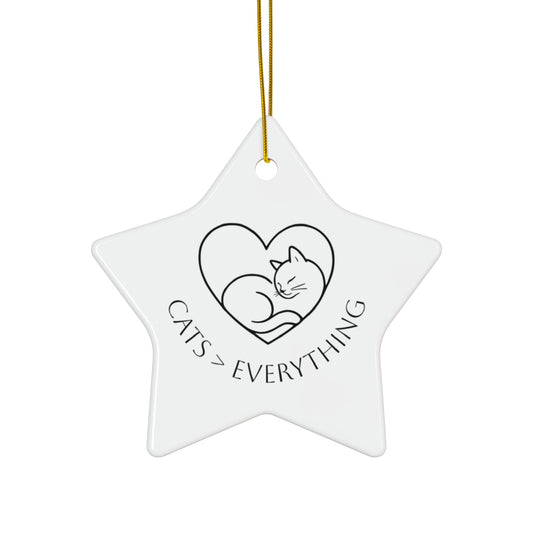 Cats > Everything Ceramic Ornament