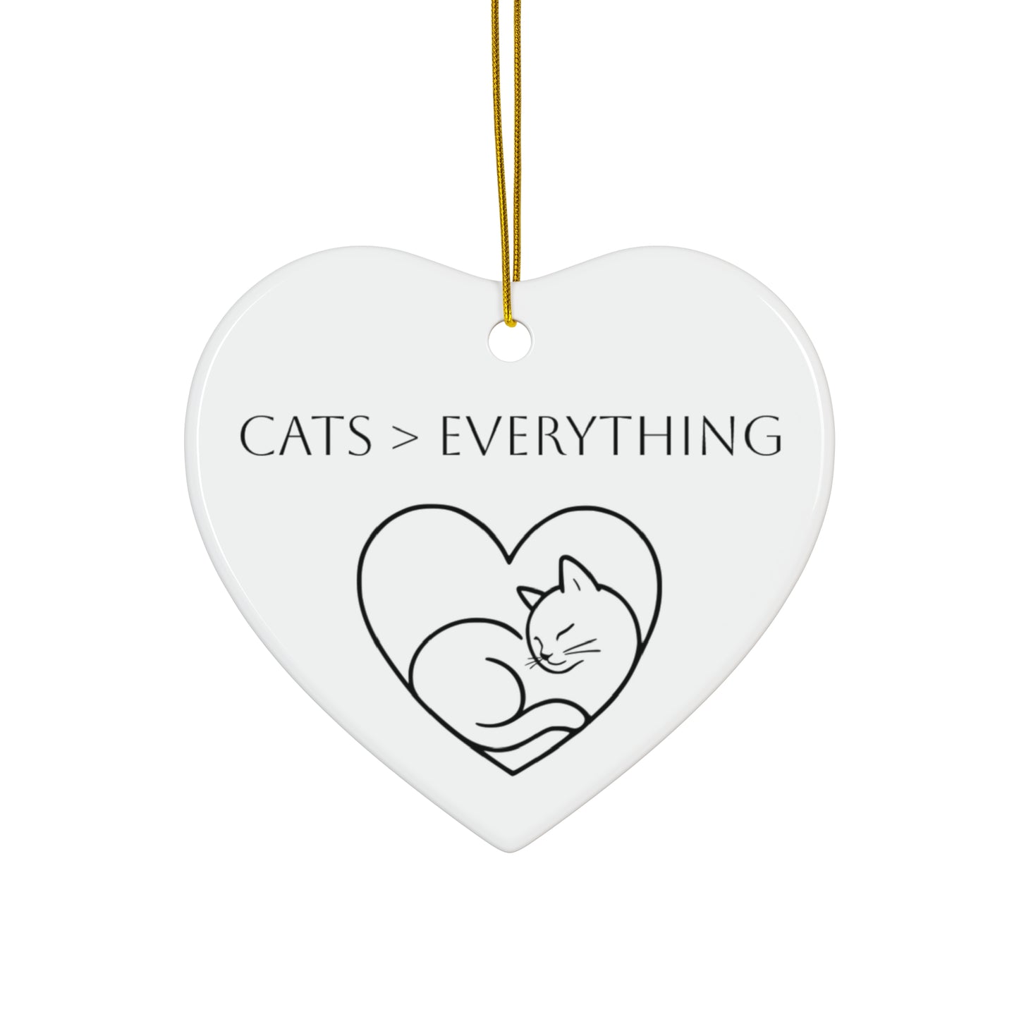 Cats > Everything Ceramic Ornament