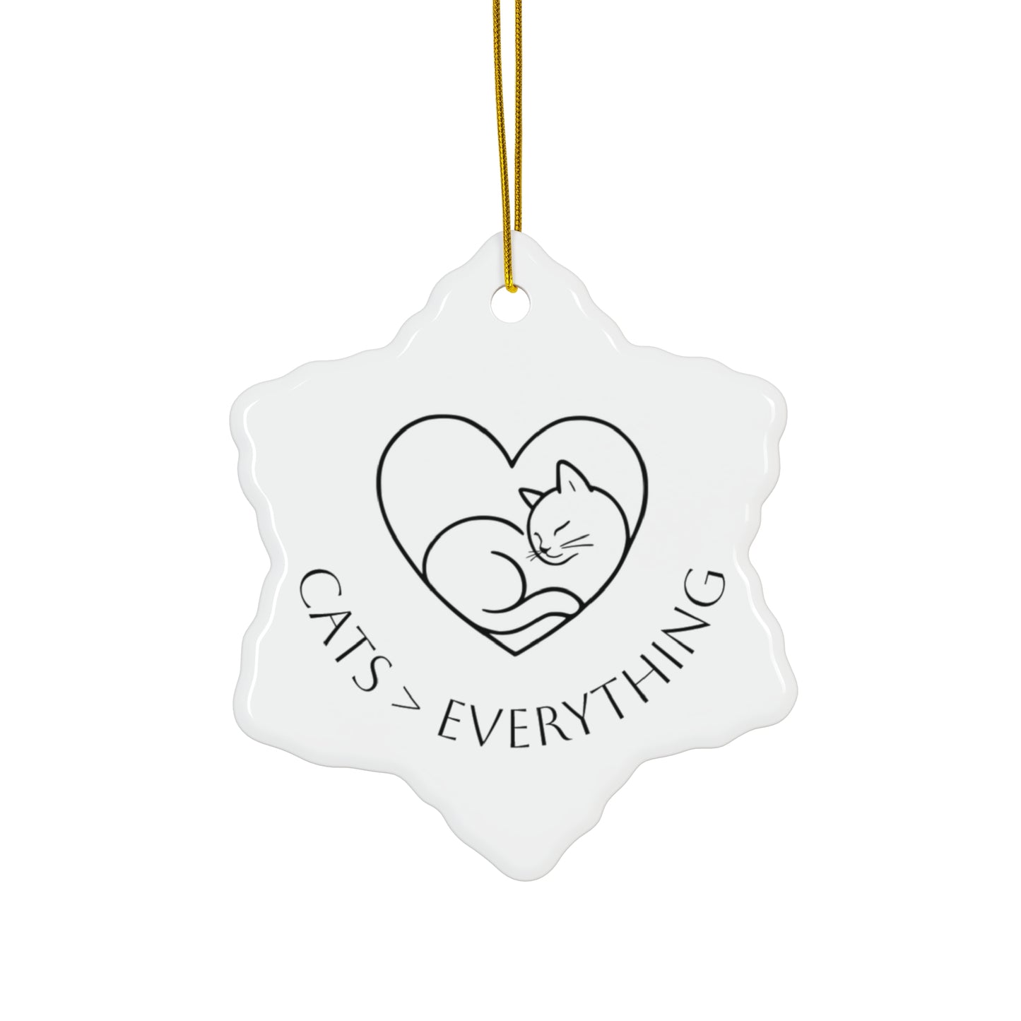 Cats > Everything Ceramic Ornament