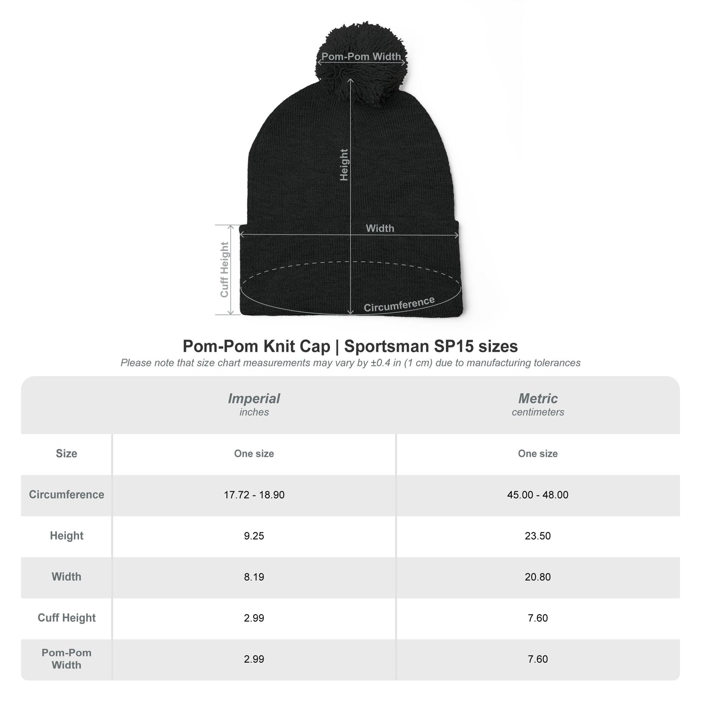 Cats > Everything Embroidered Pom-Pom Beanie
