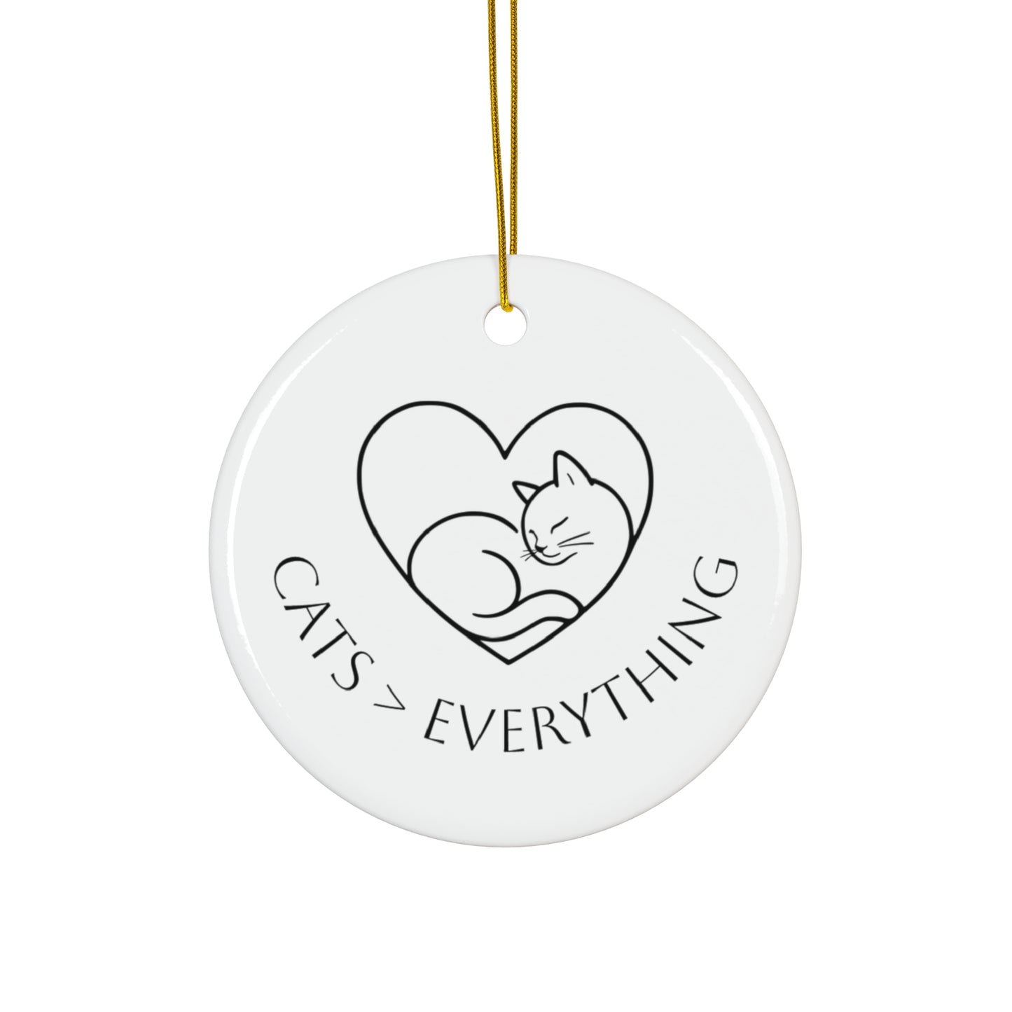 Cats > Everything Ceramic Ornament