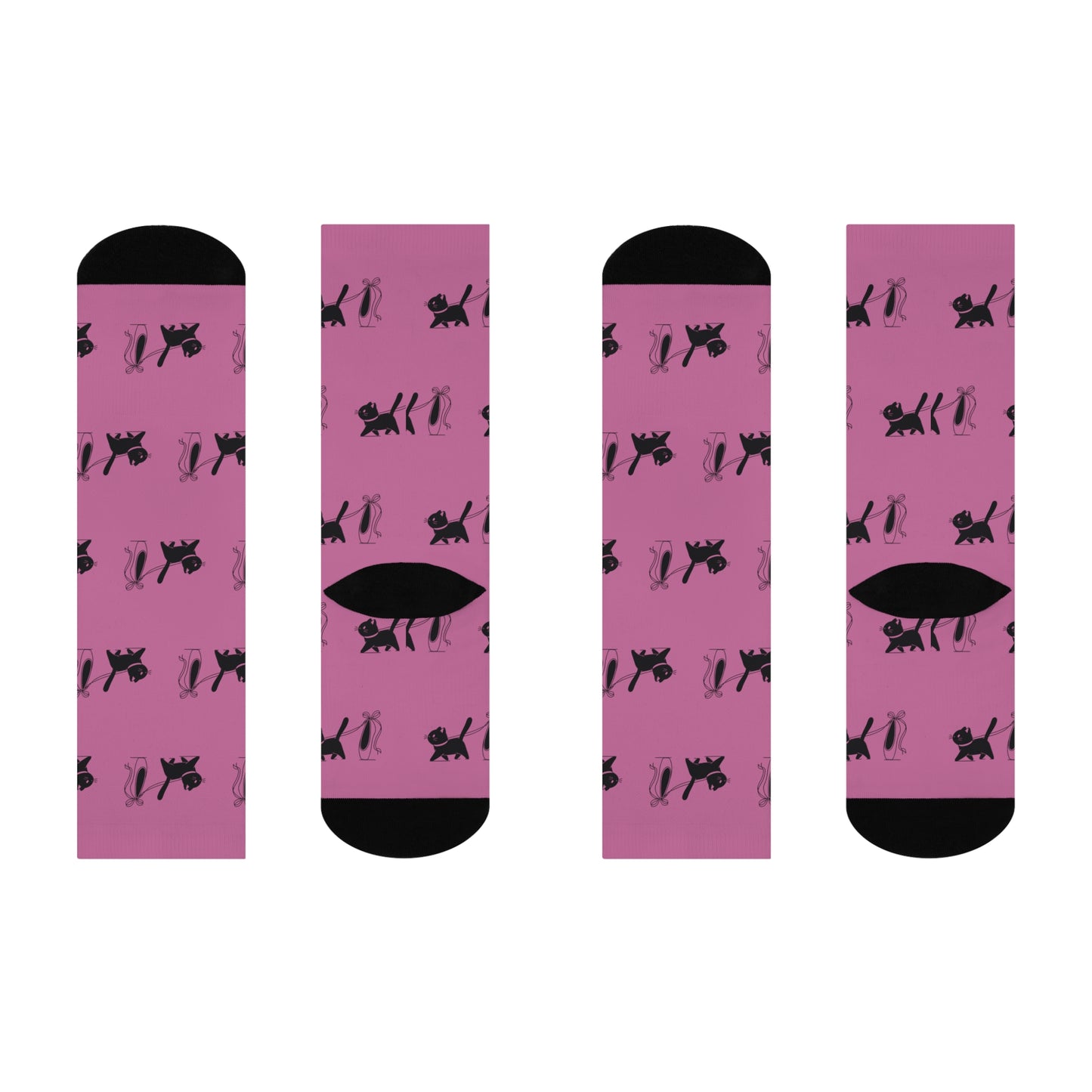 Ballerina & Cat Lover Socks (light pink)