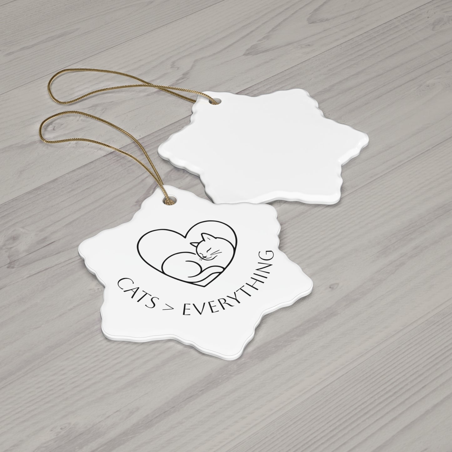 Cats > Everything Ceramic Ornament