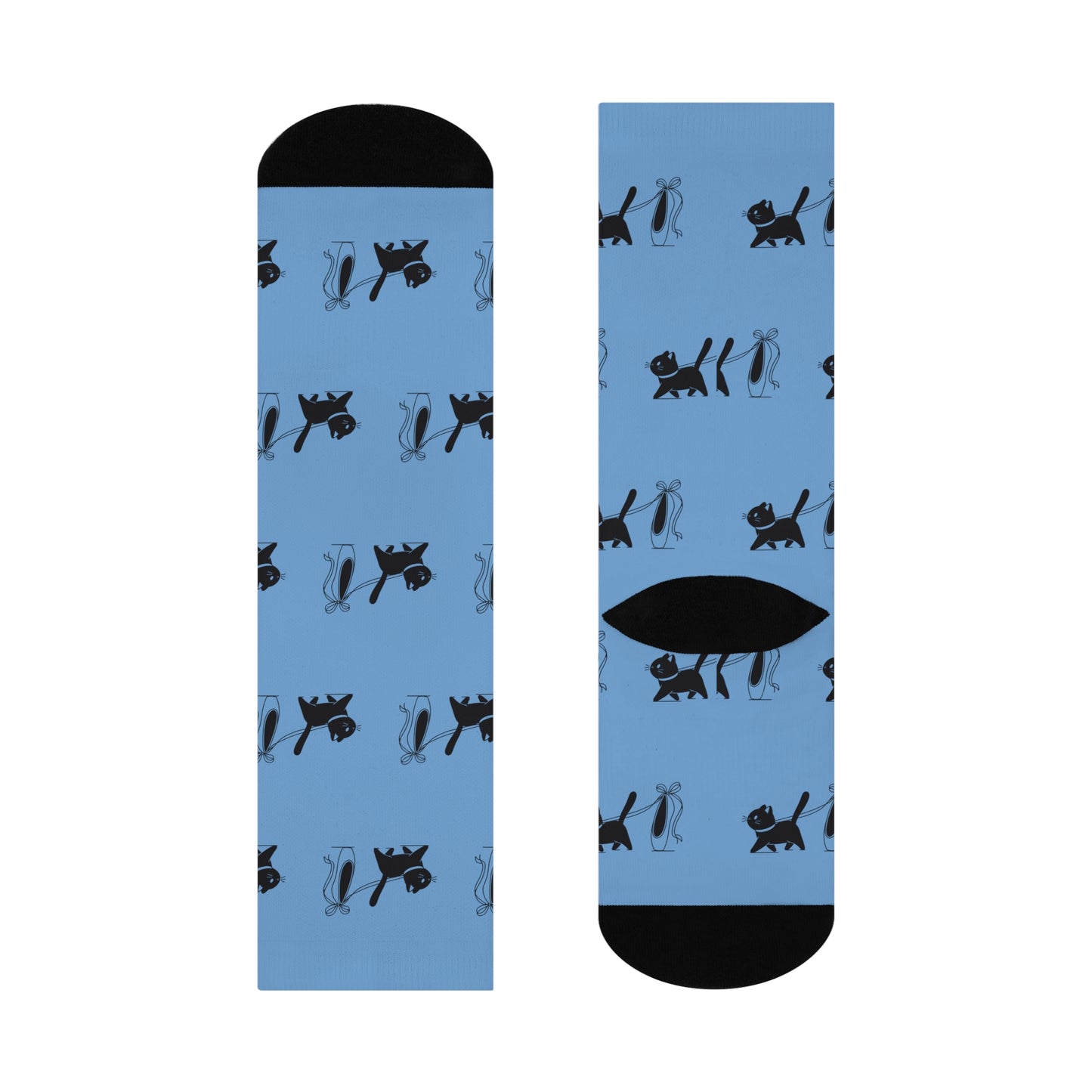 Ballerina & Cat Lover Socks (light blue)