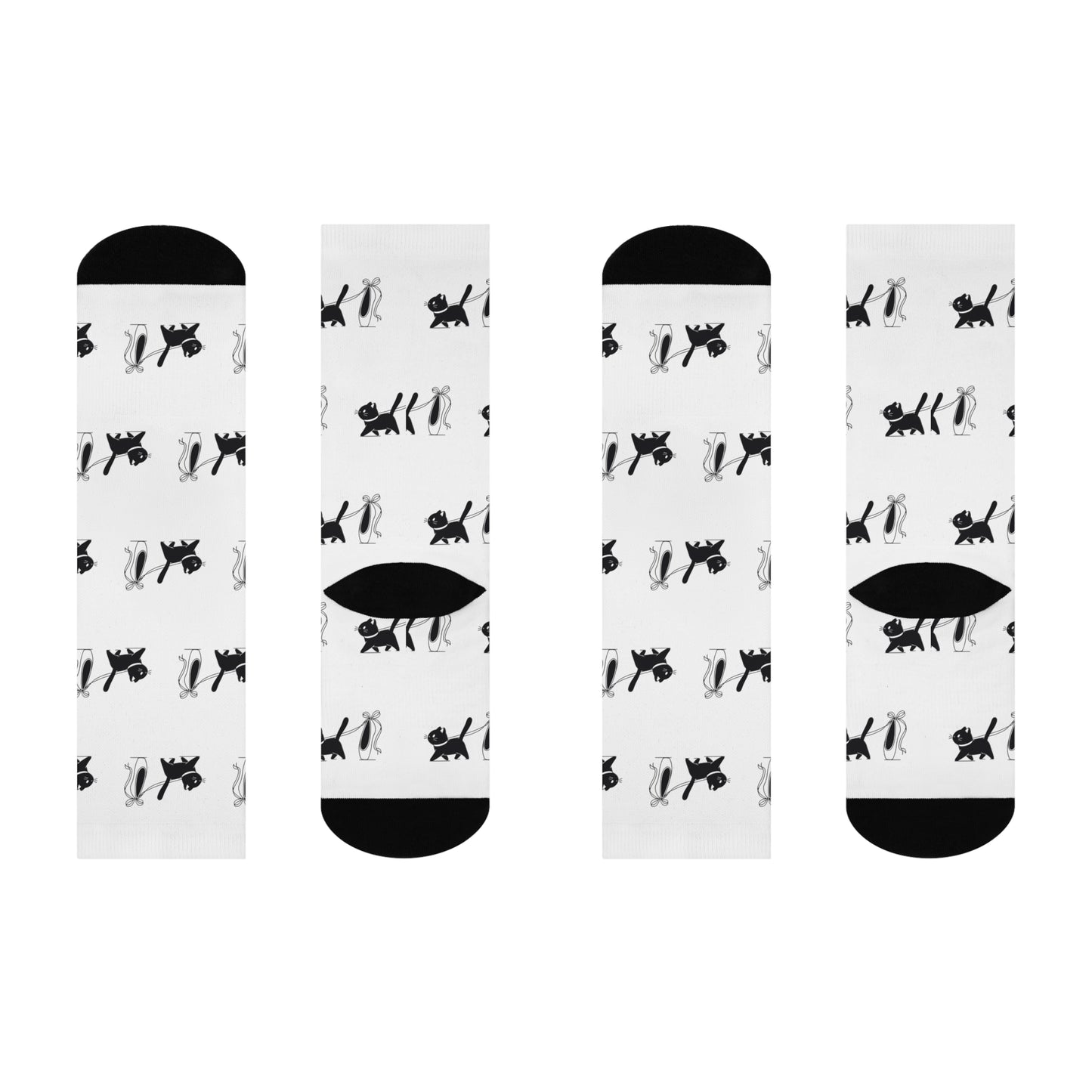 Ballerina & Cat Lover Socks (white)