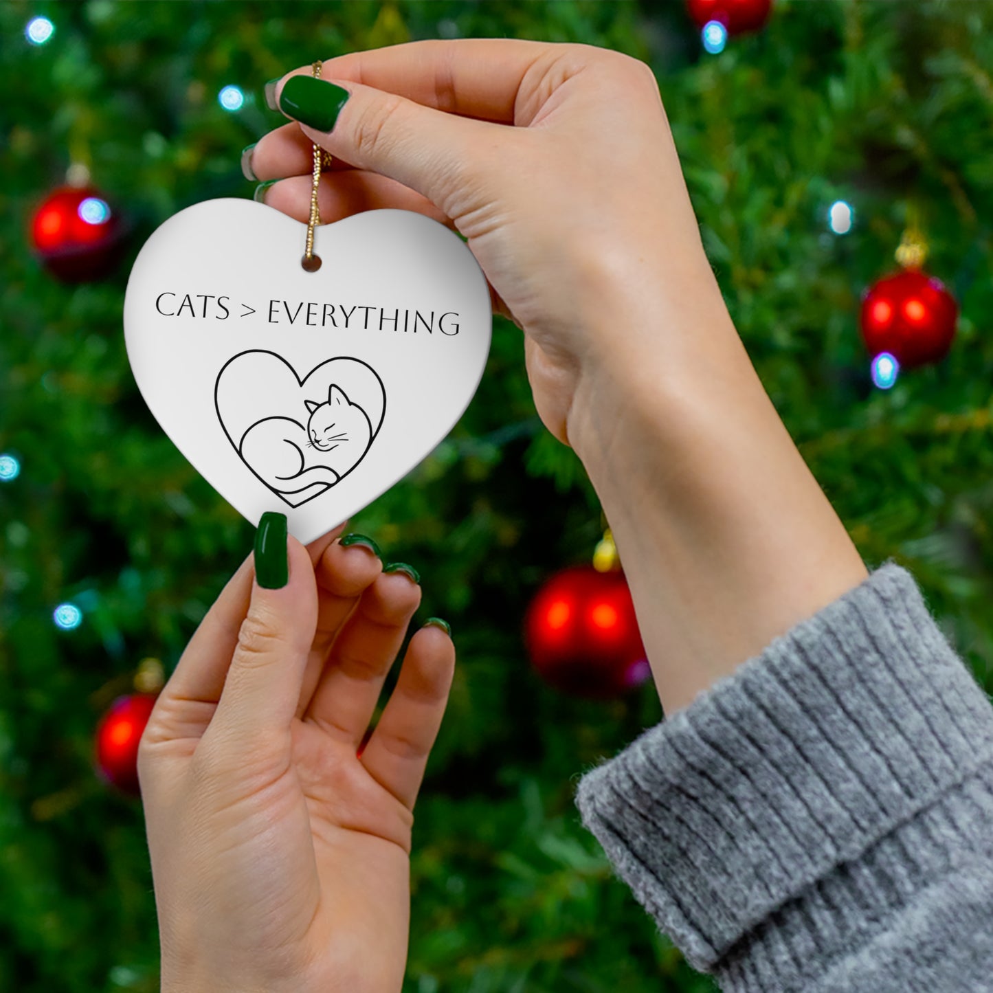 Cats > Everything Ceramic Ornament