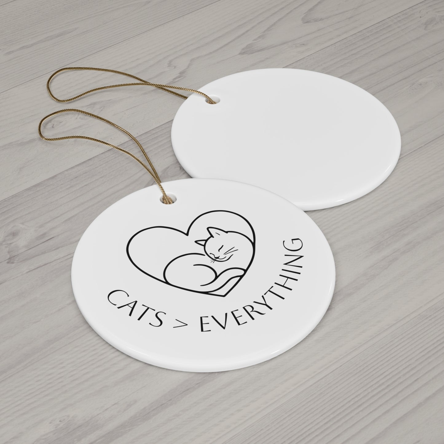 Cats > Everything Ceramic Ornament